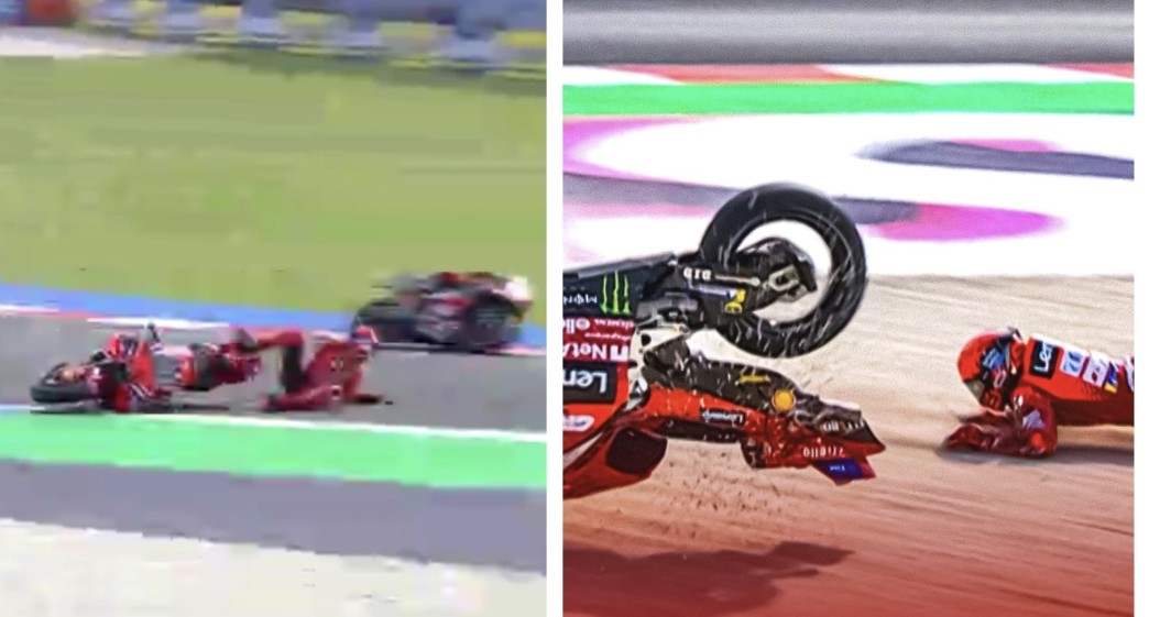 Marc Marquez jatuh di Sprint Race MotoGP San Marino 2025 (foto/SC MotoGP)